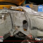 jetzt wieder alles blank - so machte das erstvorgehabte - Patchwork-Arbeiten keinen Sinn - AUDI 80 Typ B1 als GT/V mit 45er Weber DCOE 152